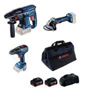 Bosch GBH 180-LI + GWS 180-LI + GSR 18V-50