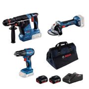 Bosch GBH 187-LI + GWS 180-LI + GSB 185-LI