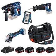 Bosch GBH 180-LI + GWS 18V-10 + GSA 185-LI + GLI 18V-1900