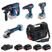 Bosch GBH 180-LI + GWS 18V-10 + GSB 18V-50 + GDR 18V-200