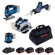 Bosch GKS 185-LI + GSA 18V-LI + GST 185-LI + GEX 185-LI