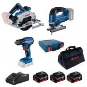 Bosch GKS 185-LI Daire Testere + GST 185-LI Dekupaj + GSR 185-LI Vidalama