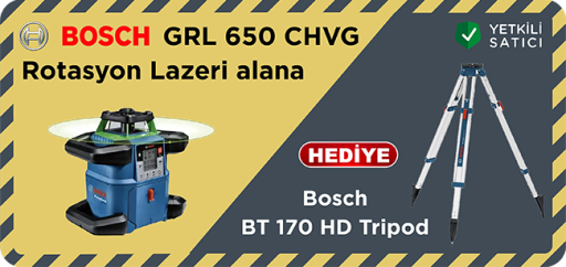 Bosch GRL 650 CHVG Rotasyon Lazeri Alana BT 170 Tr